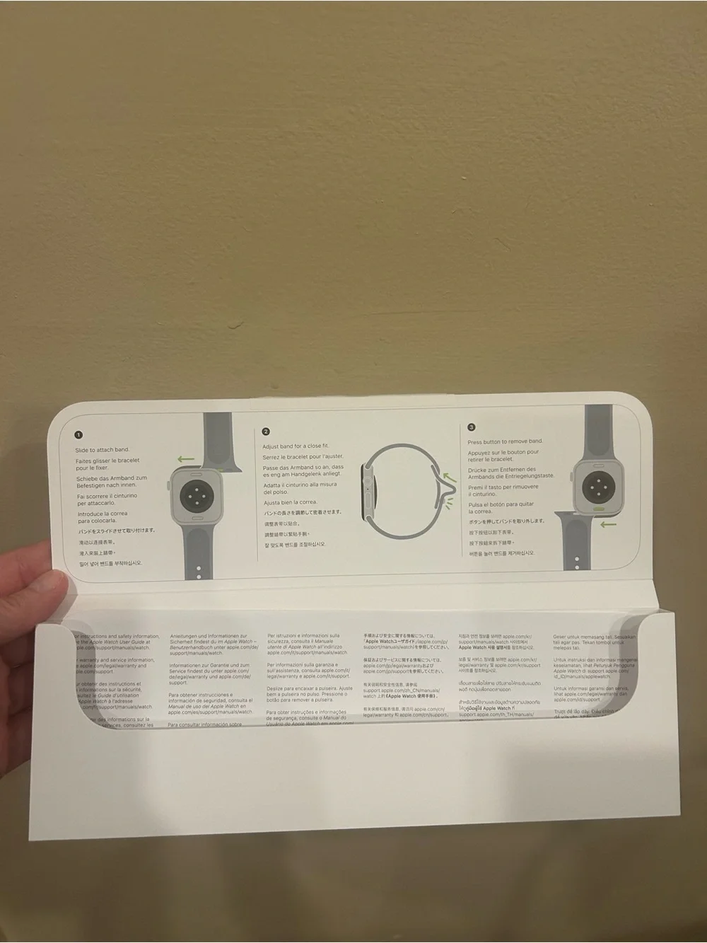 Apple Watch Sport Band - Stone/Cream Sleeve